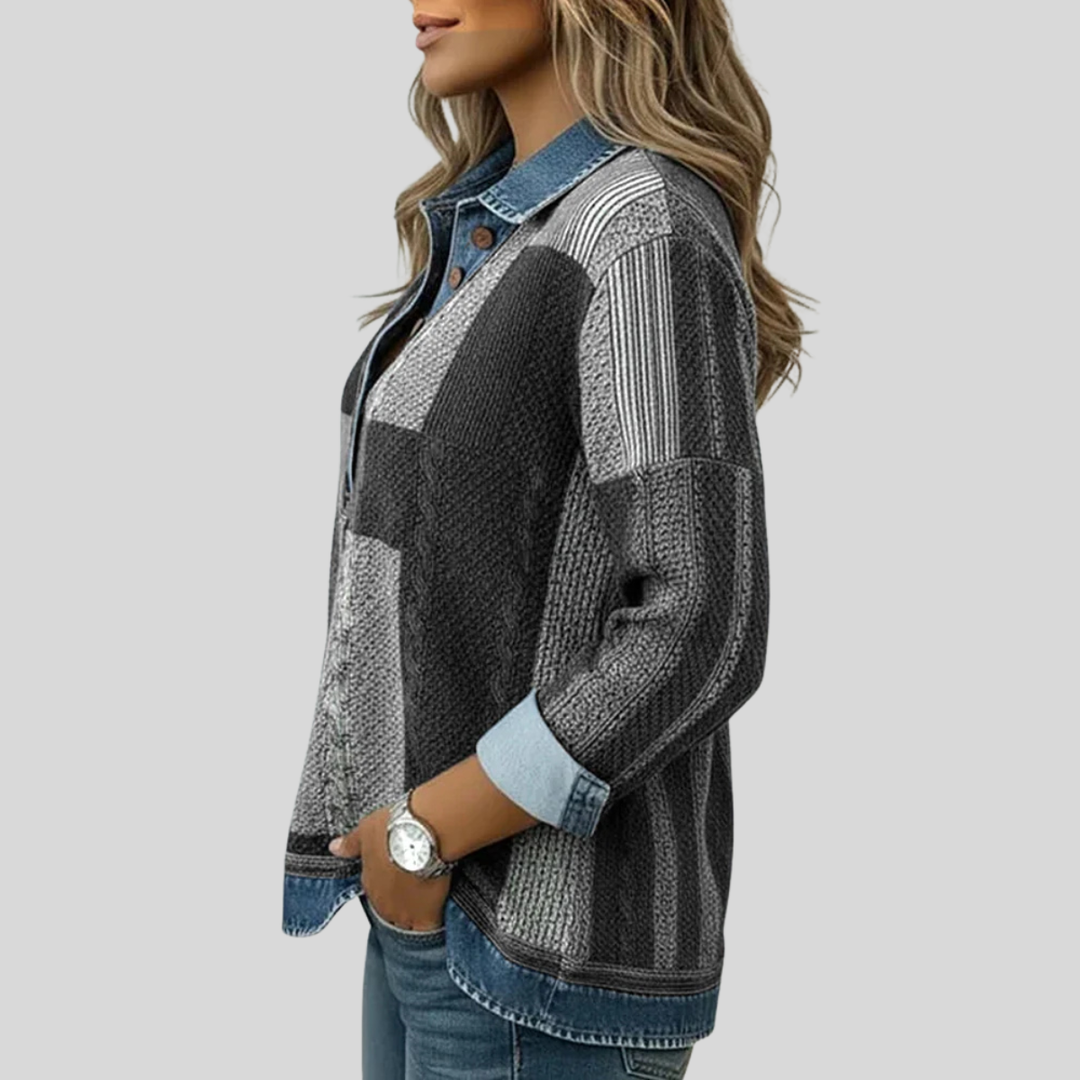Sientje | Felpa patchwork nei