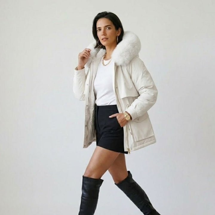Parka strutturata con cappuccio