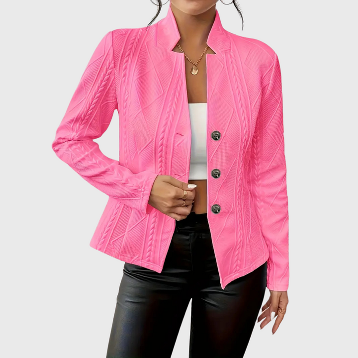 Blazer elegante con motivo strutturato