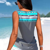 Márcia - Tankini s geometrickým vzorom
