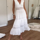 Kim - Čipkované šaty s výstrihom do V