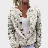 Margaréta - Kvetinový Jesenný Cardigan