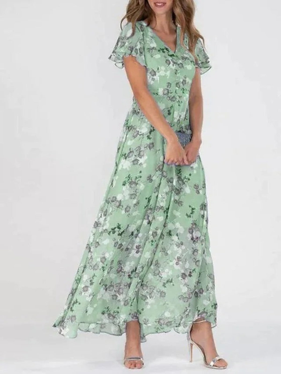 Miroslava | Abito maxi leggero a taglio ad A