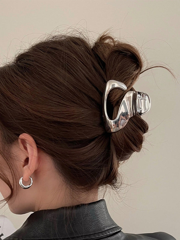 Fermaglio per capelli con effetto argento