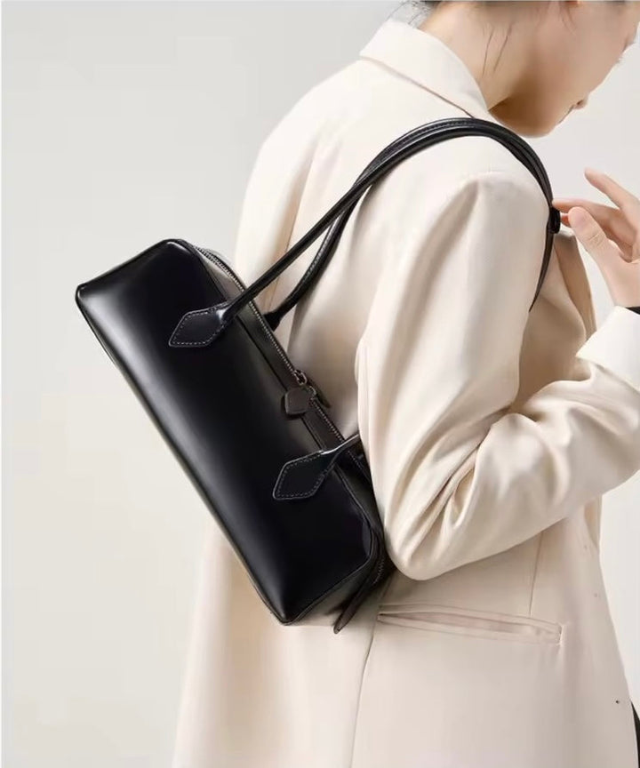 Borsa con aspetto liscio Signature