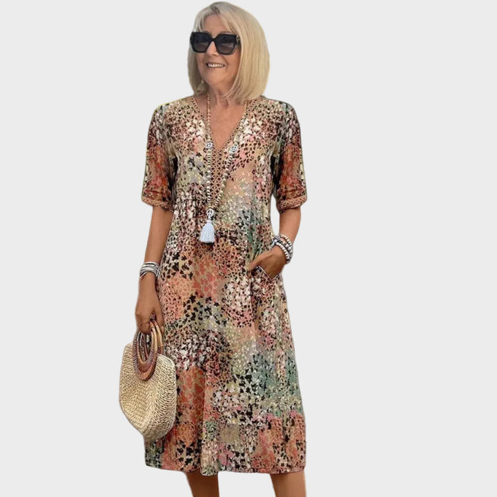 Matilde | Vestito midi stampato