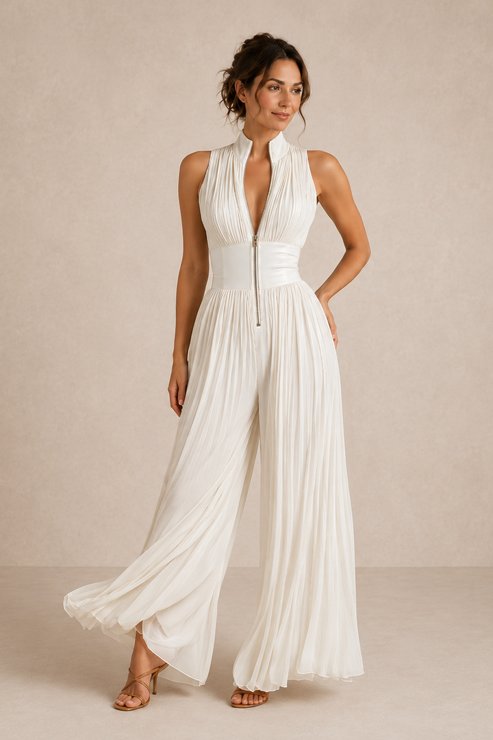 Leontína | Tuta elegante plissettata