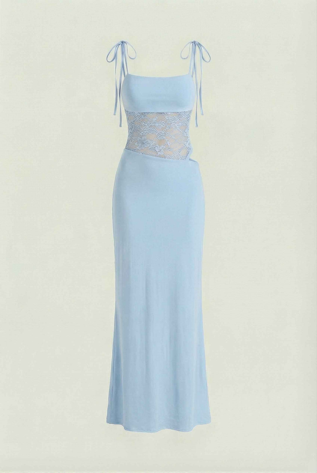 Klára | Abito maxi aderente blu