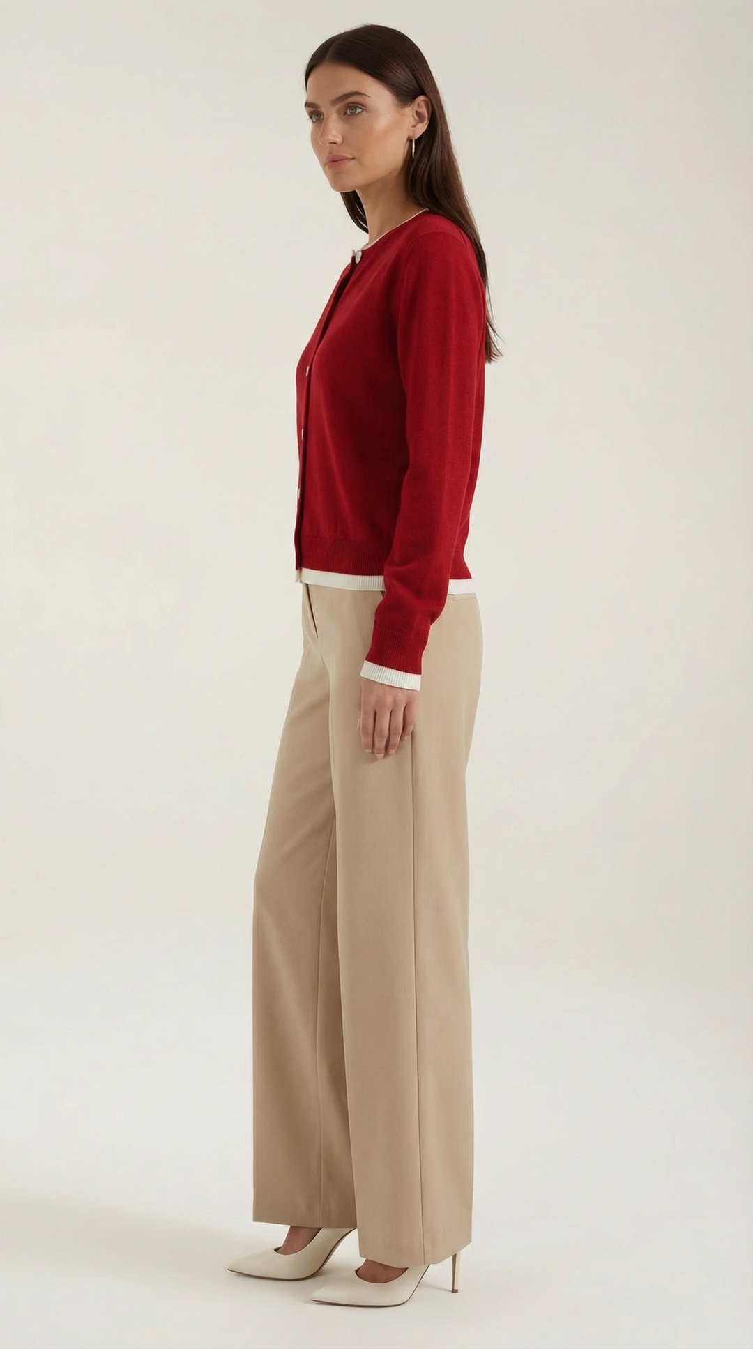 Cardigan lungo lavorato a maglia con maniche ampie e silhouette allungata