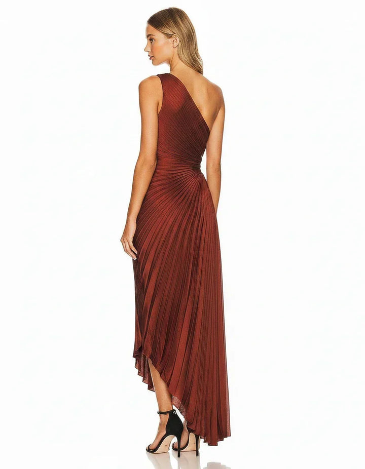 Gita | Abito maxi elegante plissettato