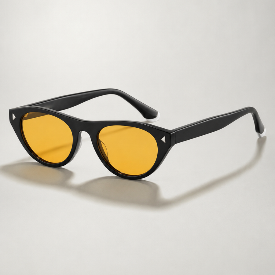 Occhiali da sole rotondi retro con ponte chiave