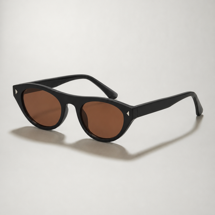 Occhiali da sole rotondi retro con ponte chiave