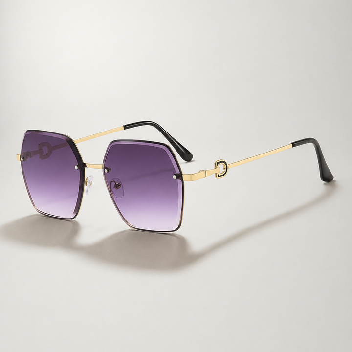 Occhiali da sole oversize senza montatura