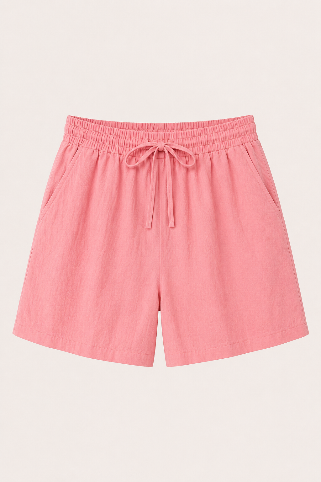 Pantaloni corti larghi con coulisse in vita
