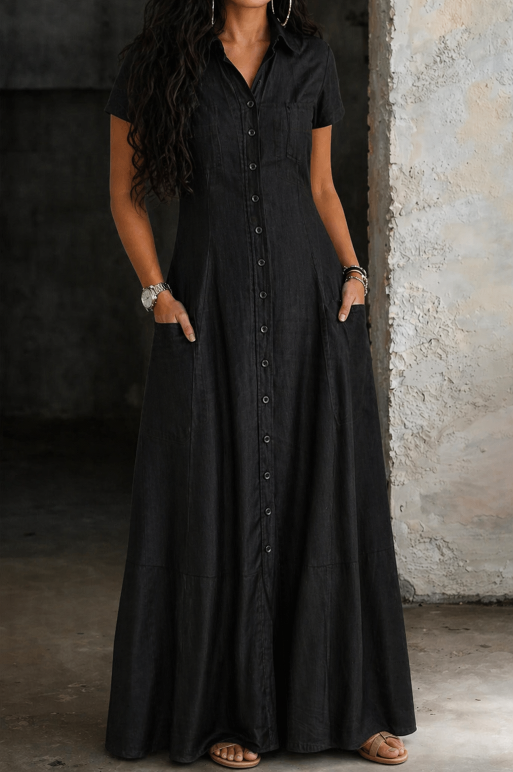 Eliza | Abito lungo in jeans