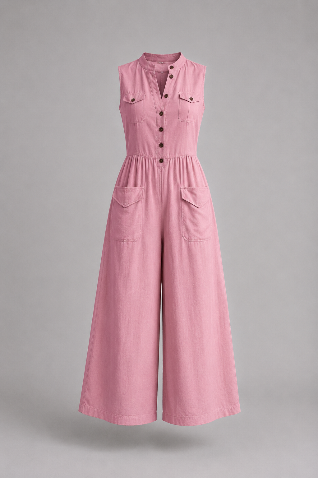 Zlata | Tuta elegante con scollatura a V e pantaloni larghi