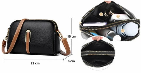 Questa borsa a tracolla compatta è ideale per le giornate piene di movimento
