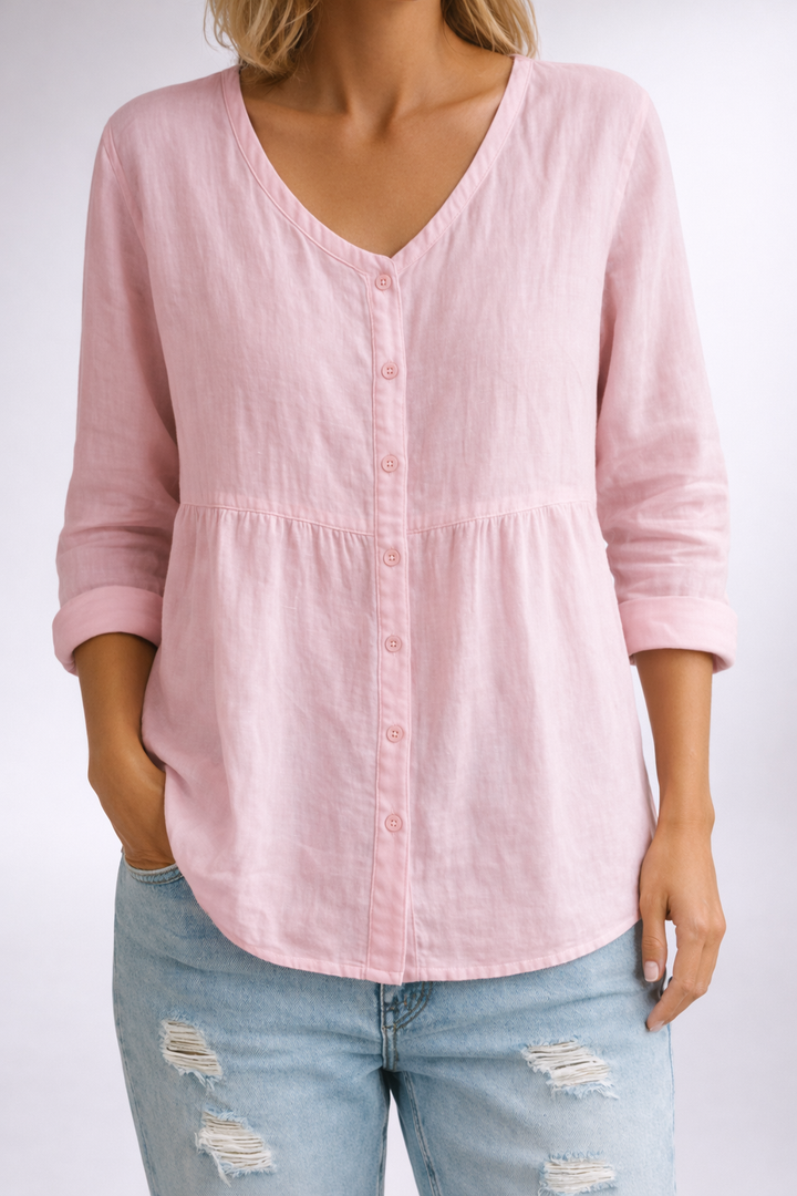 Diana | Camicia con aspetto di lino