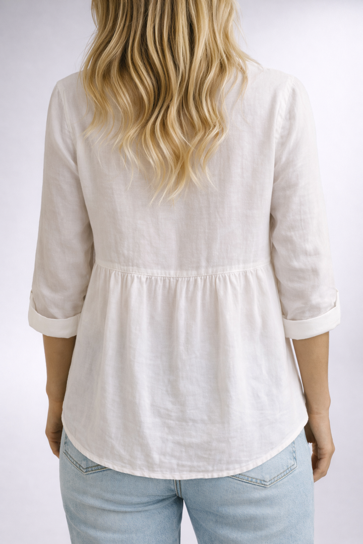 Diana | Camicia con aspetto di lino