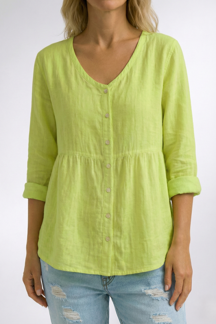 Diana | Camicia con aspetto di lino