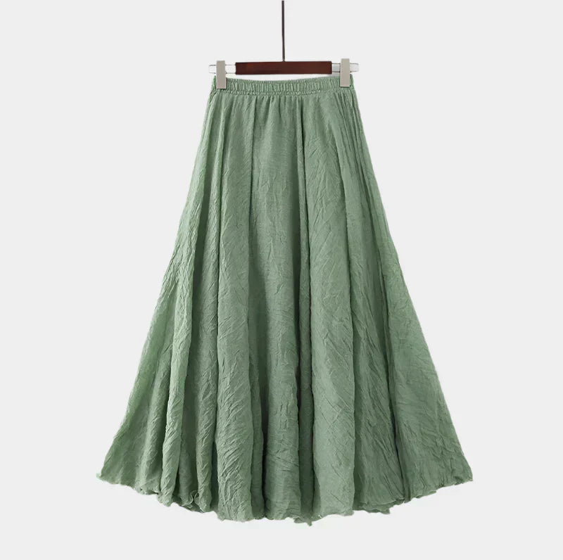 Nikola - Elegantná Sukňa s Vysokým Pásom