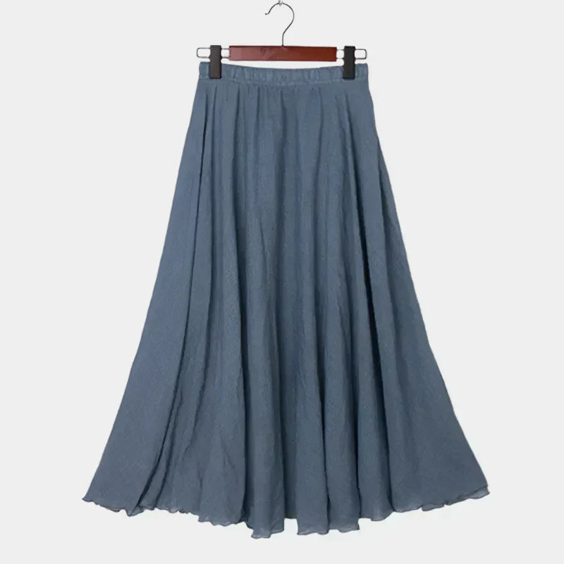 Nikola - Elegantná Sukňa s Vysokým Pásom
