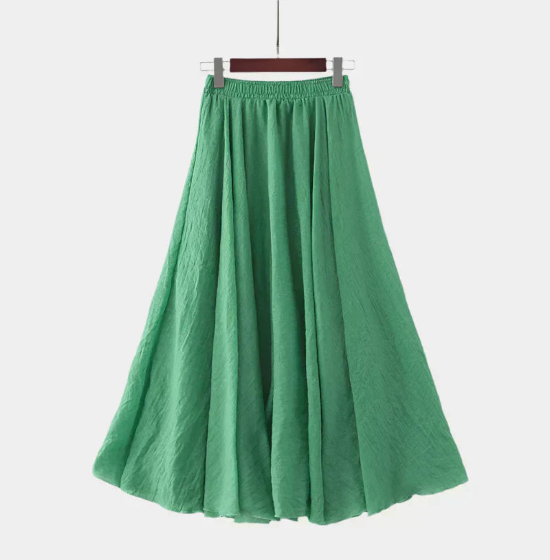 Nikola - Elegantná Sukňa s Vysokým Pásom