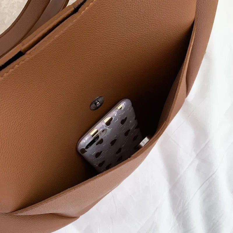 Grande borsa tote morbida per l&