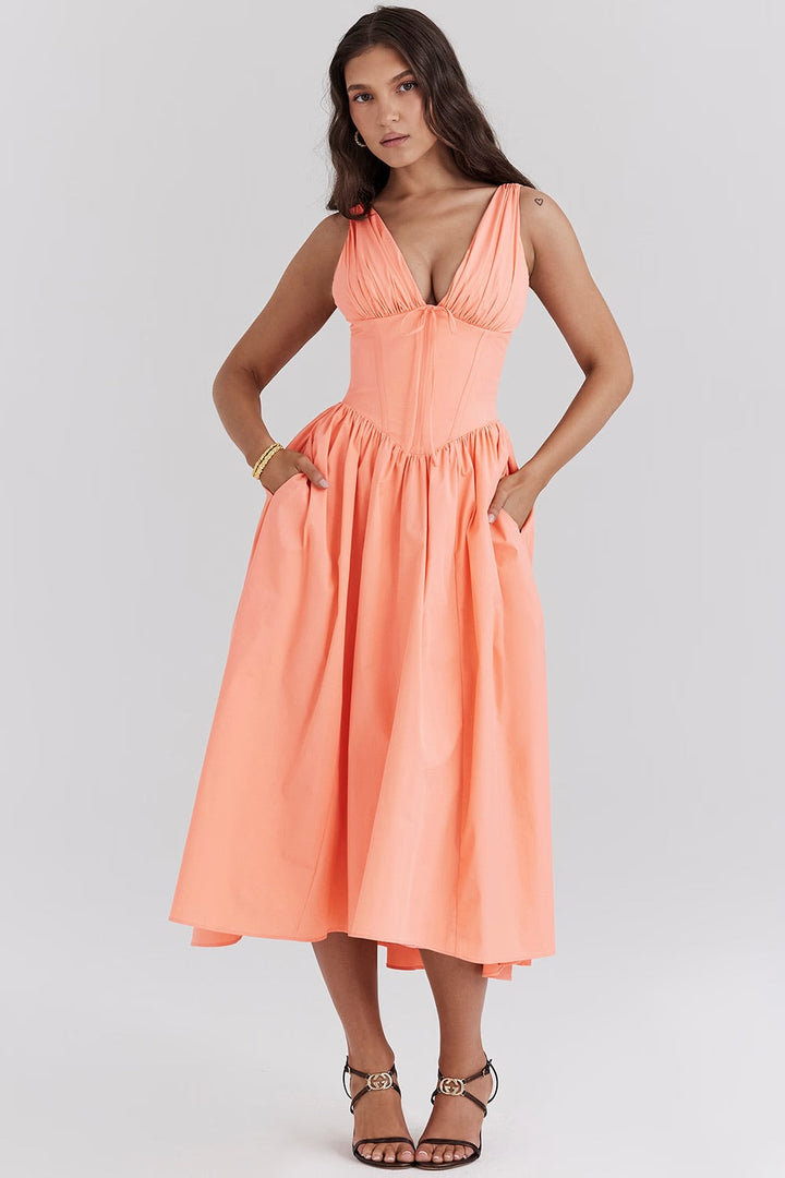 Dorotea | Abito romantico midi