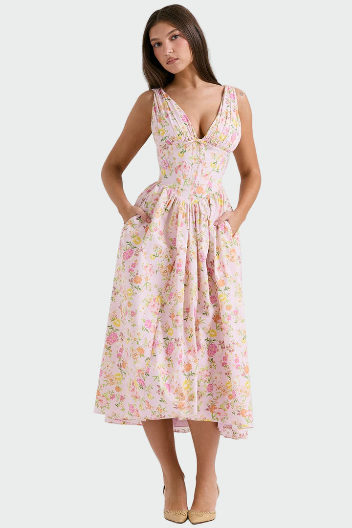 Dorotea | Abito romantico midi