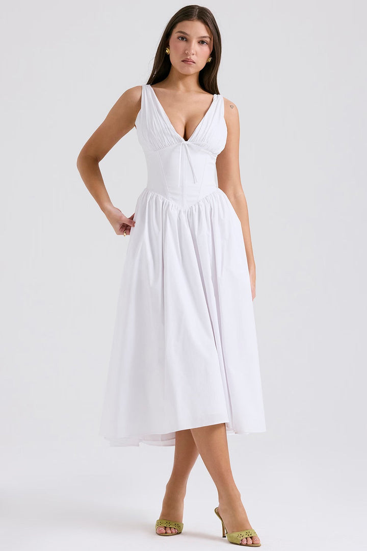 Dorotea | Abito romantico midi
