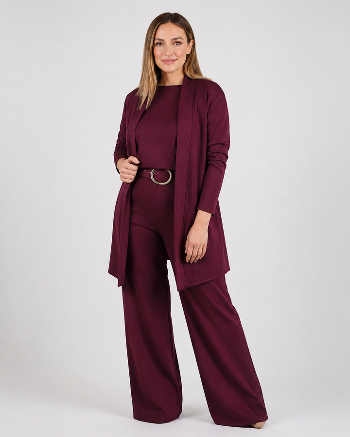 Nela | Completo elegante a tre pezzi senza cintura