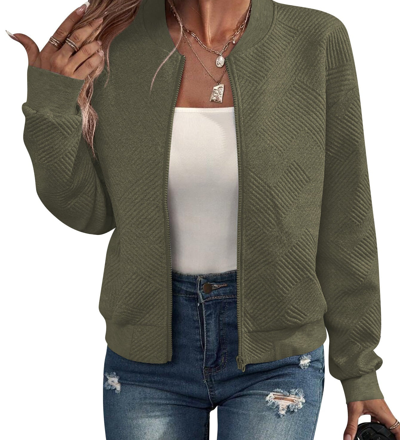 Dora - Štruktúrovaná Bomber Bunda
