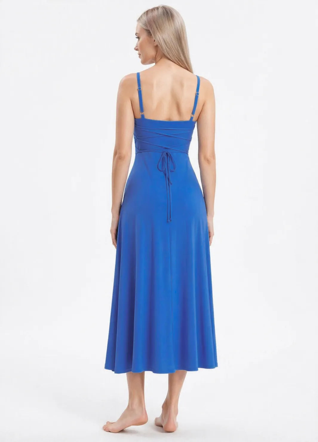 Iva | Abito midi con spalline sottili