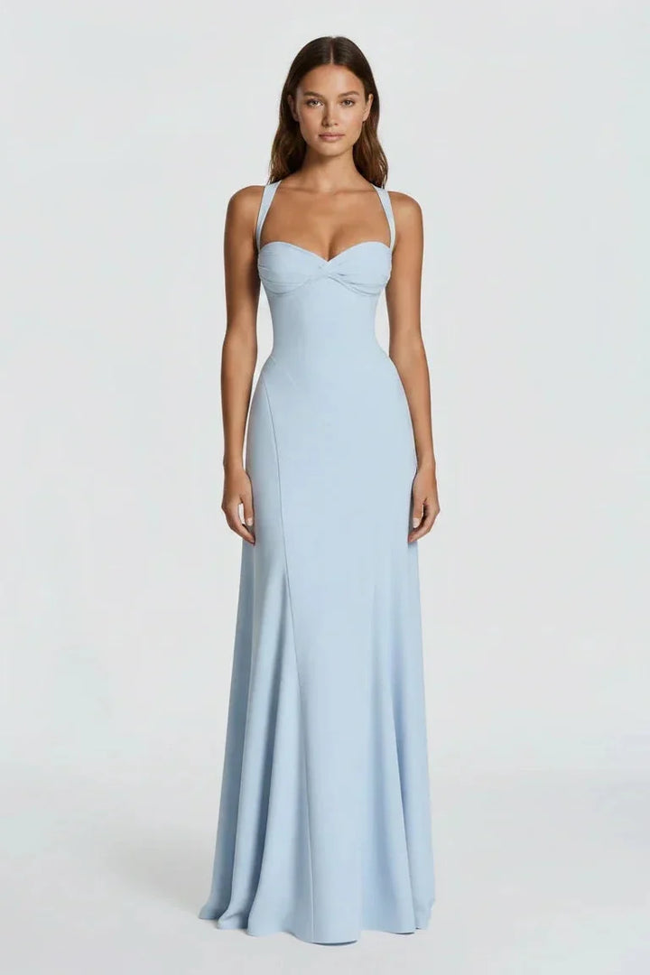 Frederika | Abito maxi da cerimonia fluido
