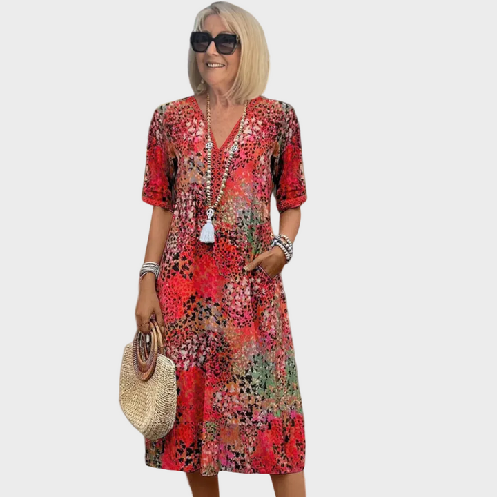 Matilde | Vestito midi stampato