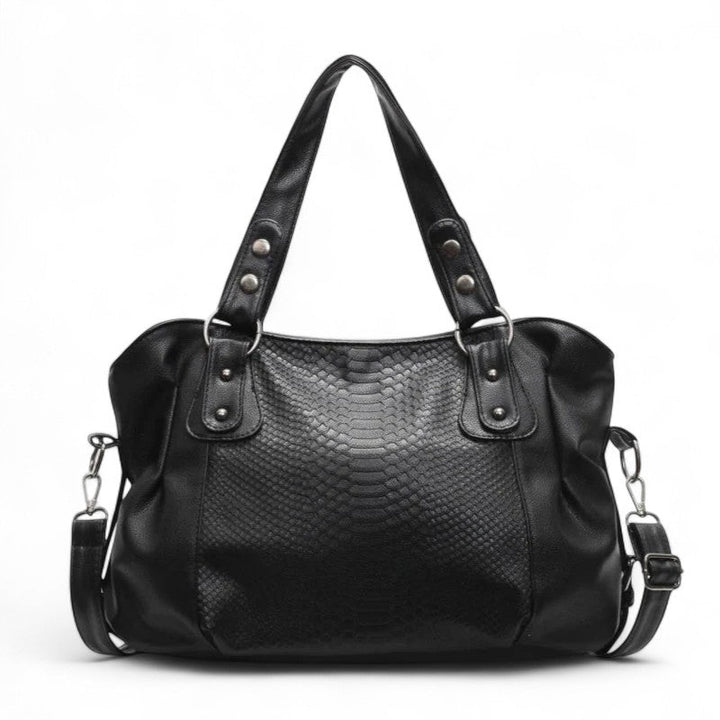 Borsa tote liscia con texture