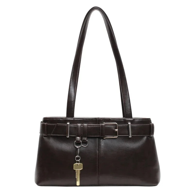 Elegante borsa a tracolla liscia