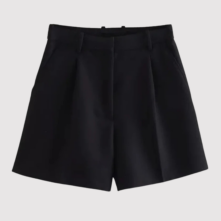Pantaloni corti eleganti da donna con vita alta