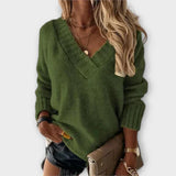 Karolína - Pohodlný Sveter s Výstrihom do V