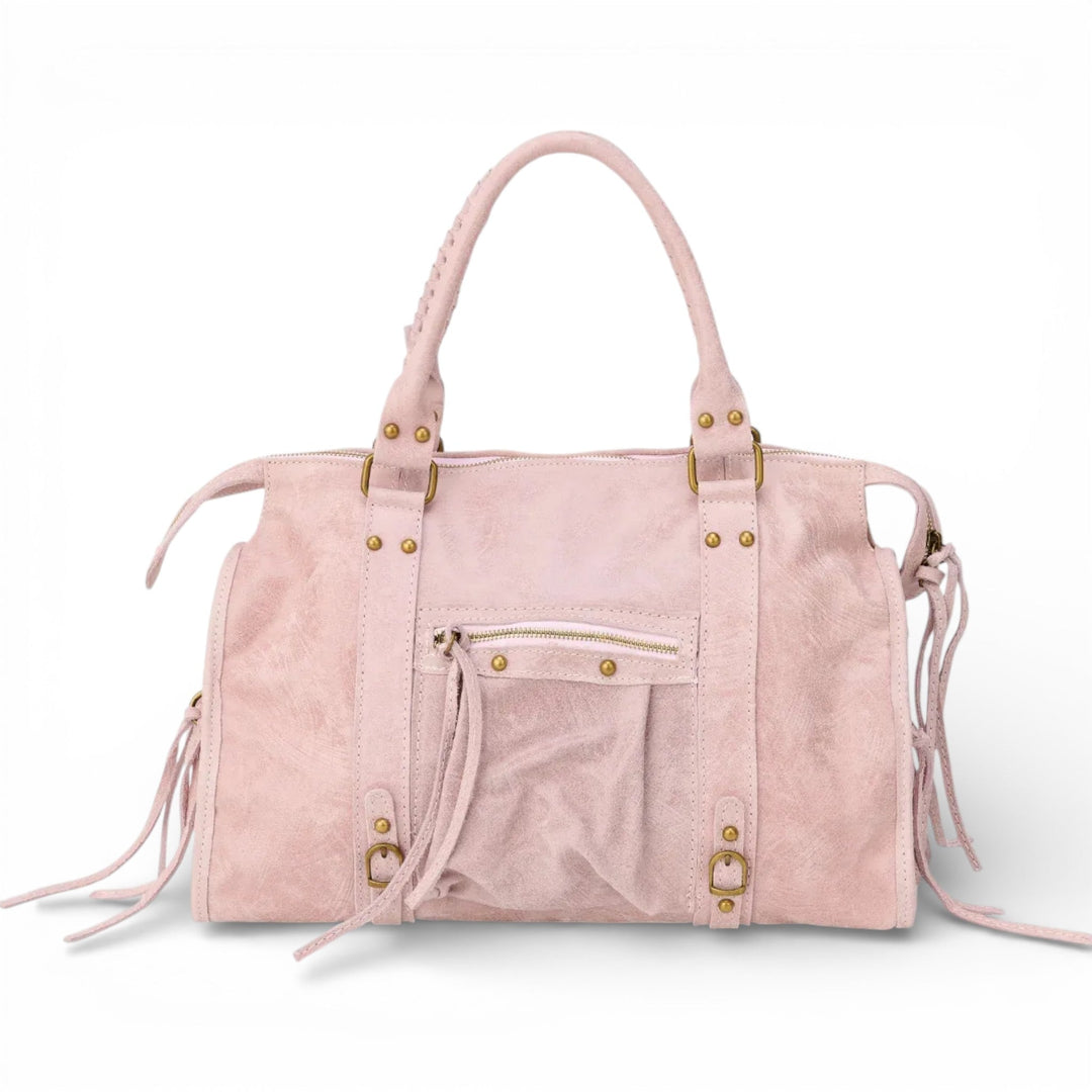 Grande borsa tote vintage liscia