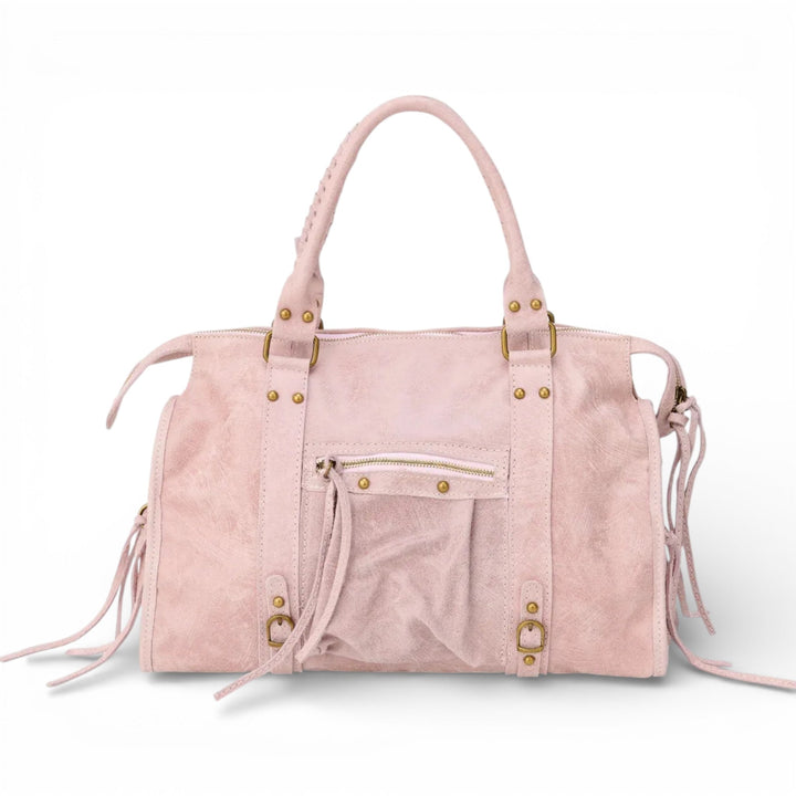 Grande borsa tote vintage liscia