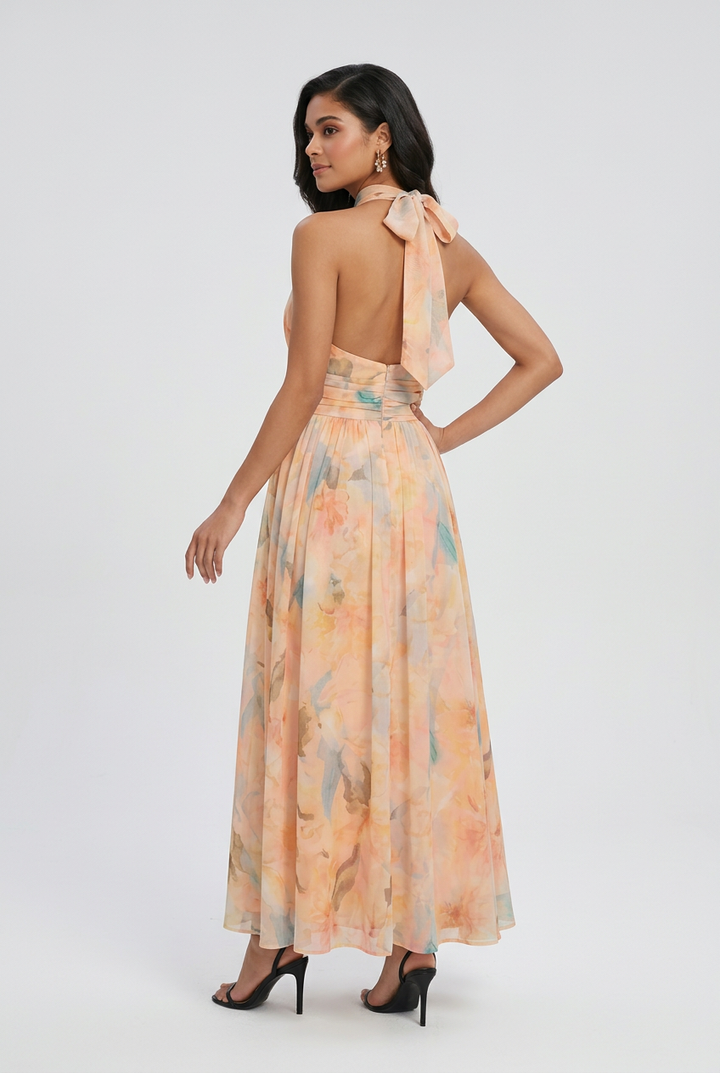 Františka | Abito maxi con scollo