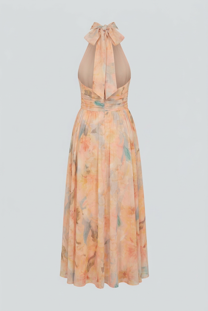 Františka | Abito maxi con scollo