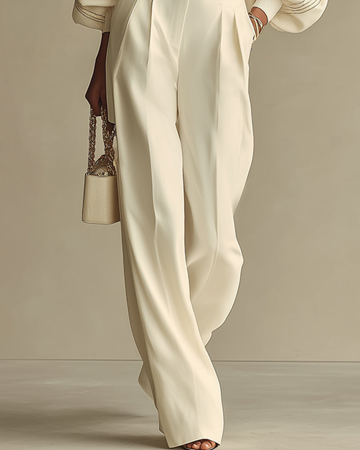 Sára | Completo a costine con pantaloni larghi
