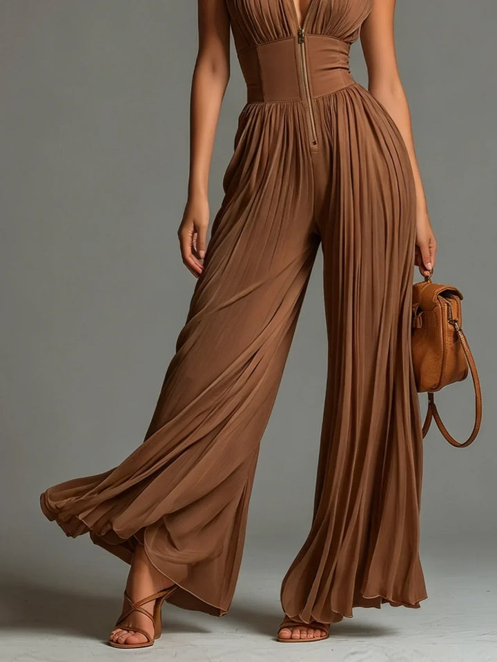 Leontína | Tuta elegante plissettata