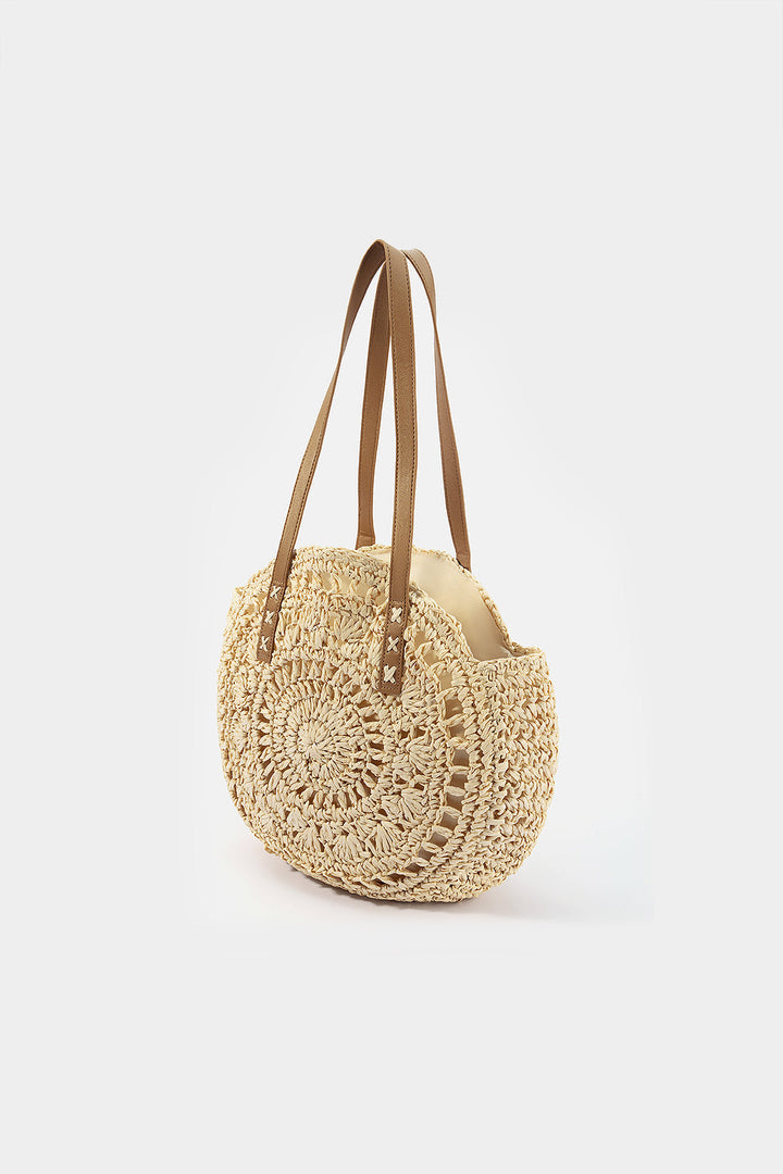 Borsa a tracolla testurizzata