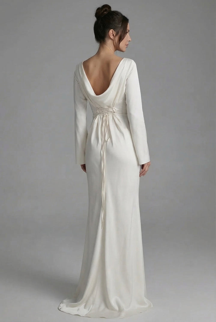 Yveta | Abito maxi floreale con spalline e spacco
