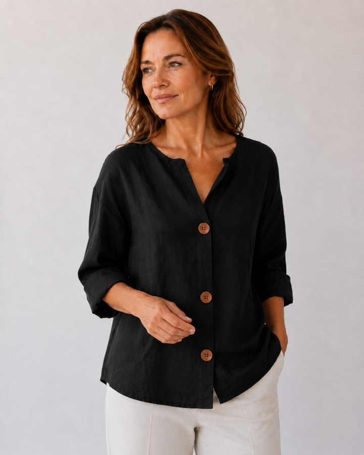 Barbora | Blusa ampia con bottoni