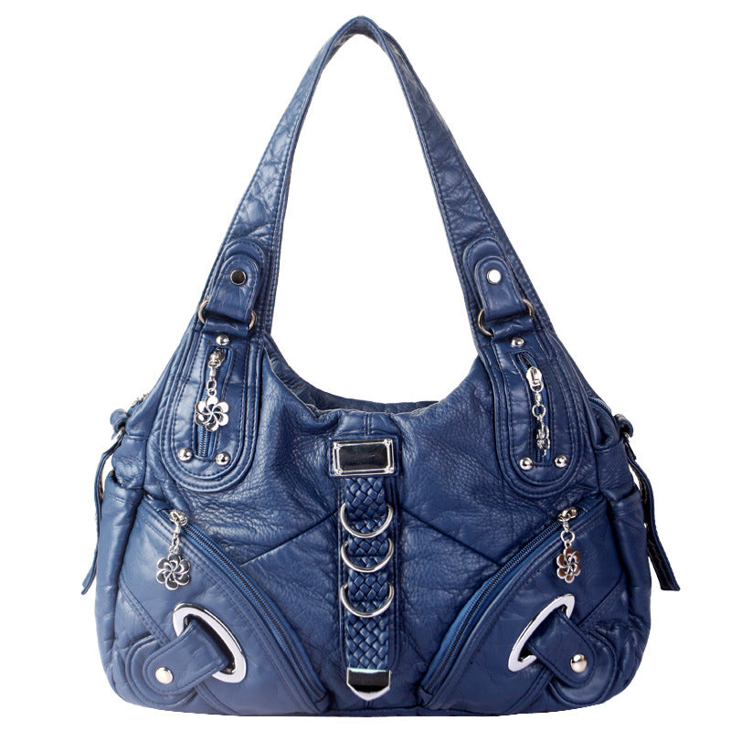 Borsa a tracolla classica liscia